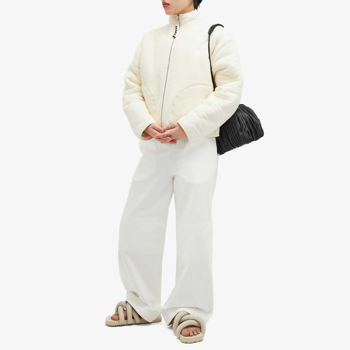 【送料&関税込】Jil Sander Cream Fur Dumpling Bucket Bag Jil Sander Cream fur Dumpling bucket bag (Jil Sander