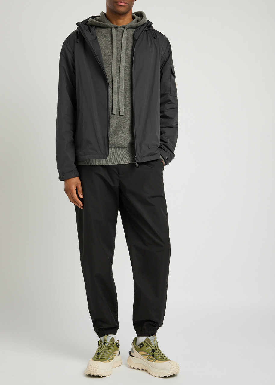 Moncler Sassiere Hooded Nylon Jacket Black Moncler