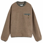 thisisneverthat Men's x Gore-Tex Windstopper Fleece Sweatshirt in Mud