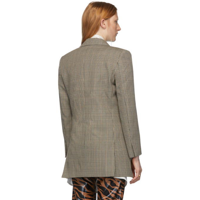 Ports 1961 Brown Wool Single-Button Blazer