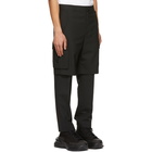 Juun.J Black Layered Cargo Pants