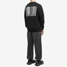 VTMNTS Men's Big Barcode Crew Knit in Black