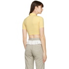 Kijun Yellow Short Shirring Polo