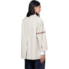 Thom Browne Khaki Armband Cropped Car Coat