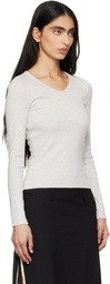FLORE FLORE Gray Jill Longsleeve T-shirt