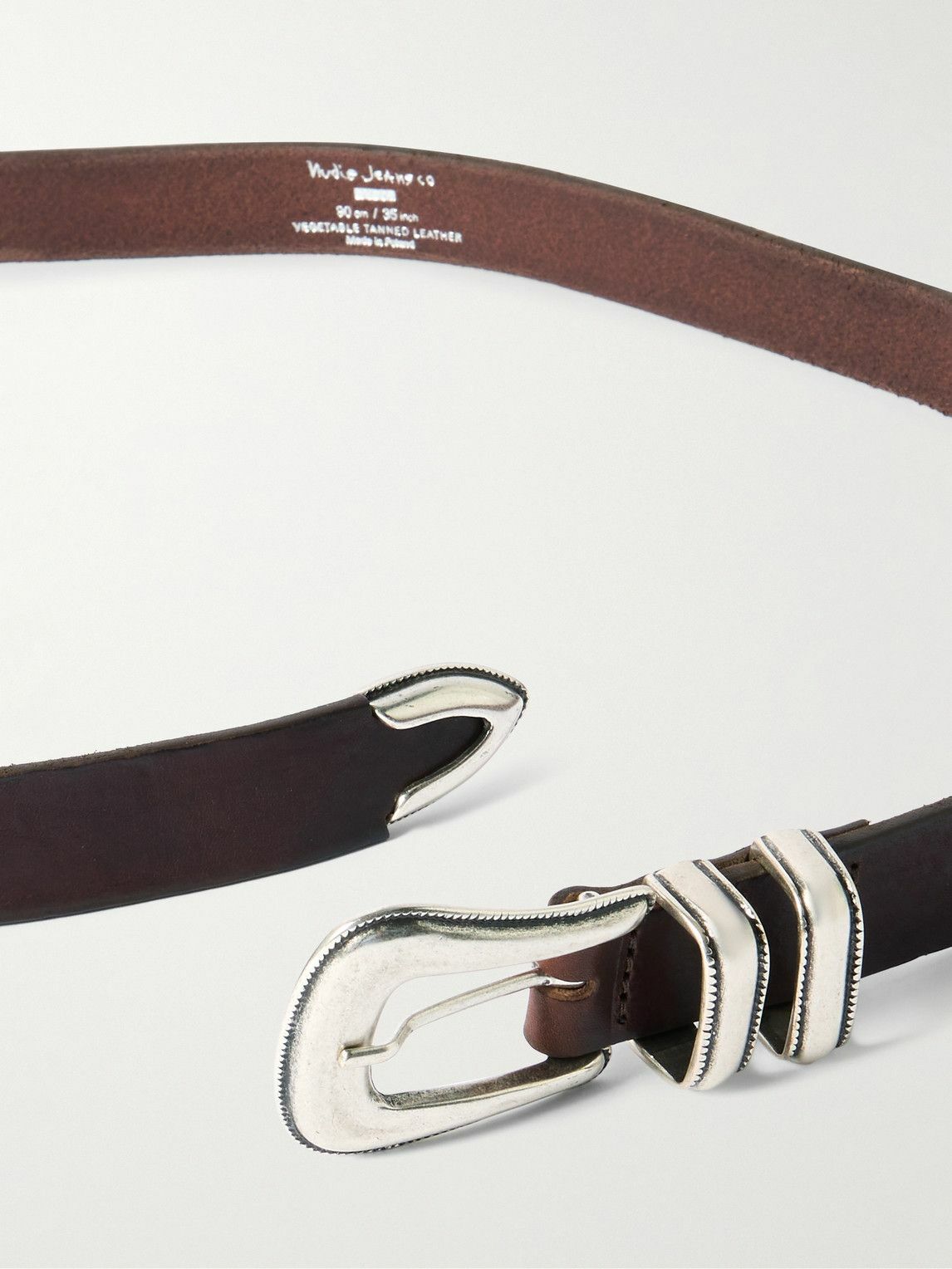 Nudie Jeans - 2.5cm Leather Western Belt - Brown
