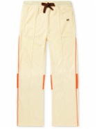 Wales Bonner - Percussion Straight-Leg Recycled-Jersey Sweatpants - Yellow