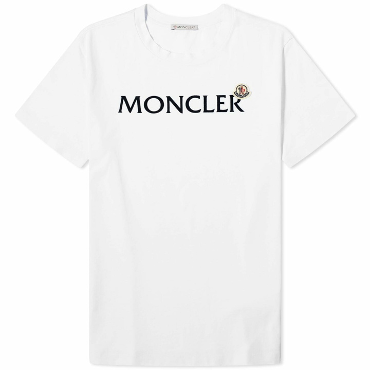 Photo: Moncler Men's Tonal Logo T-Shirt in White