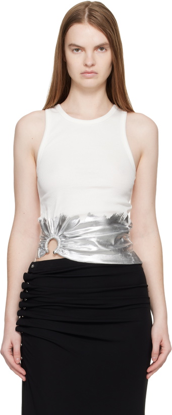 Photo: Rabanne White Piercing Tank Top