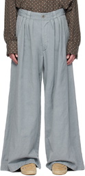 Maison Margiela Blue Relaxed Trousers