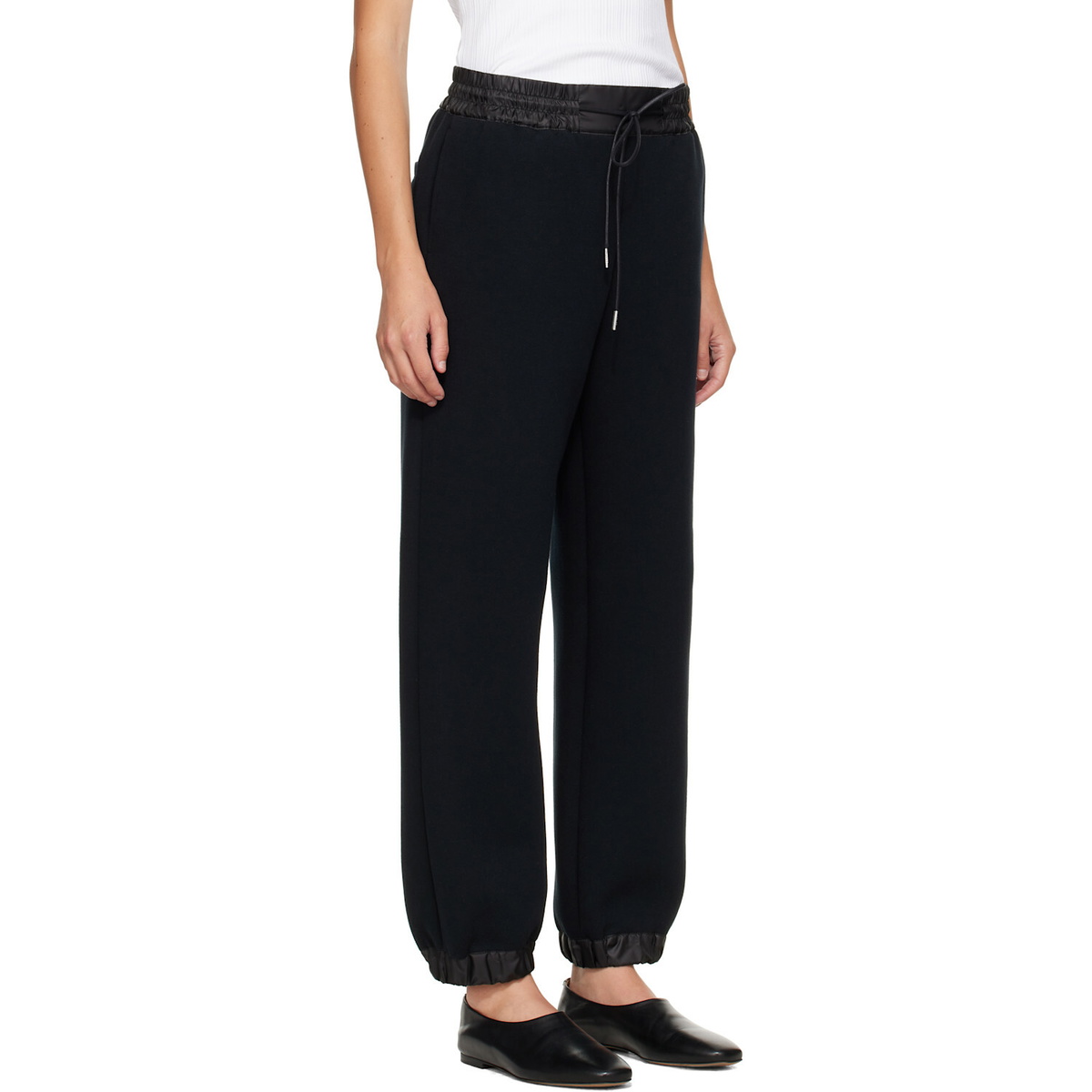 sacai Black Sponge Sweatpants