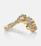 Sophie Bille Brahe Grand Ensemble Ocean 18kt gold ring with diamonds