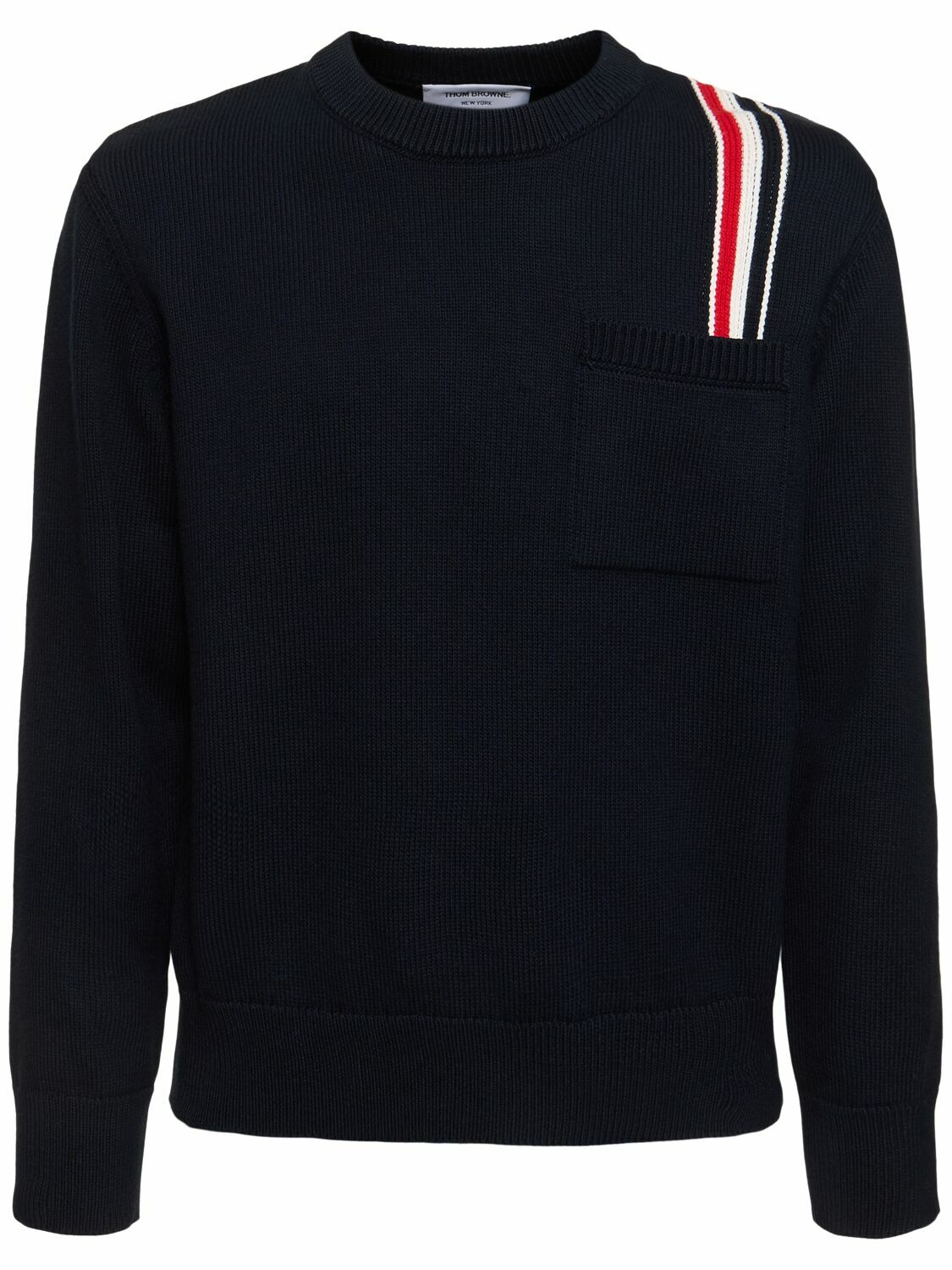 Thom Browne White Cotton Sweatshirt