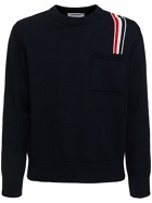 THOM BROWNE - Cotton Crewneck Sweater