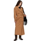 Isabel Marant Tan Violette Cotton Trench Coat