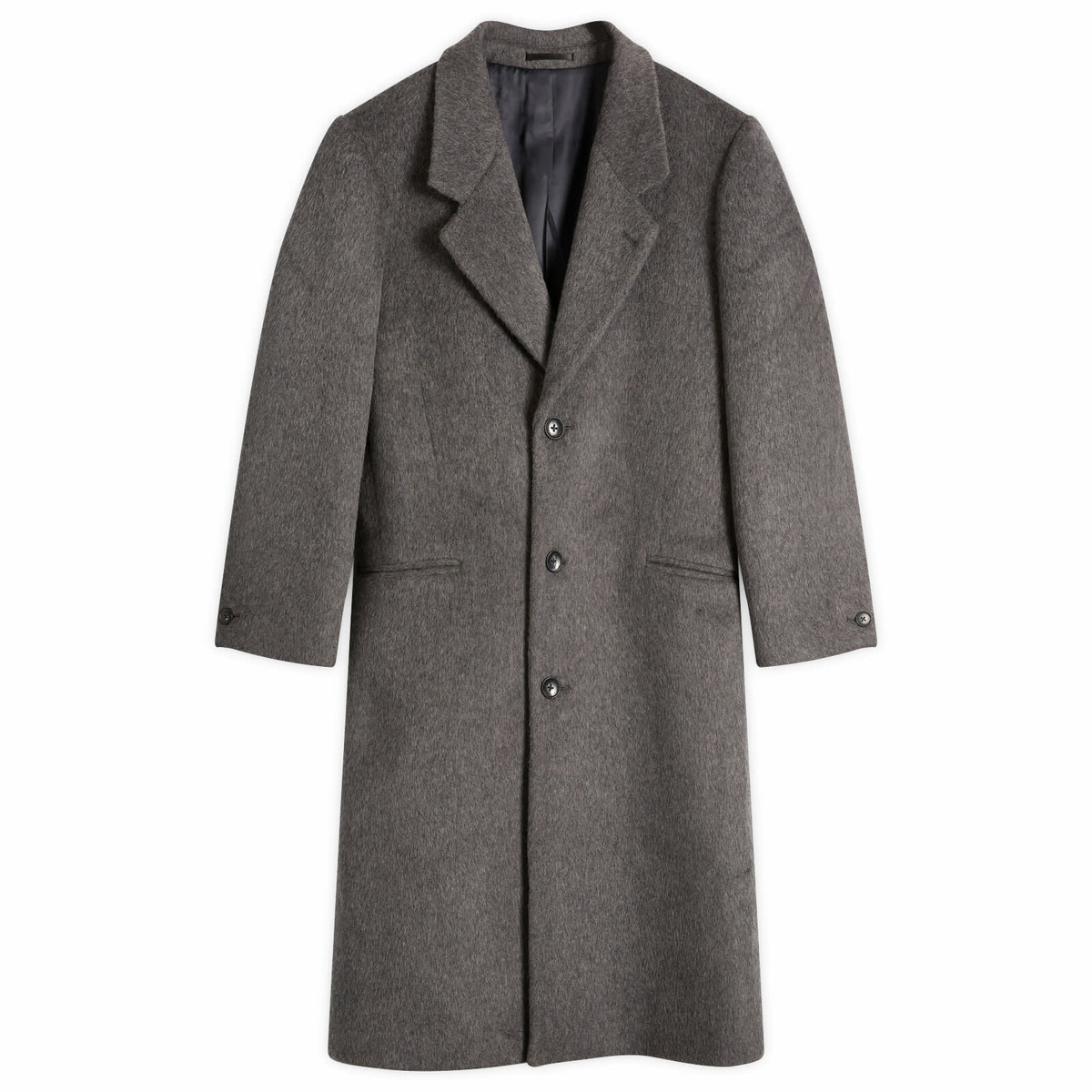 Carter Young Men's Hewitt Wool Coat in Silver Grey
