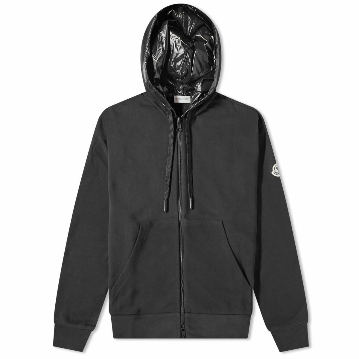 Moncler Men's Zip Up Hoody in Black Moncler