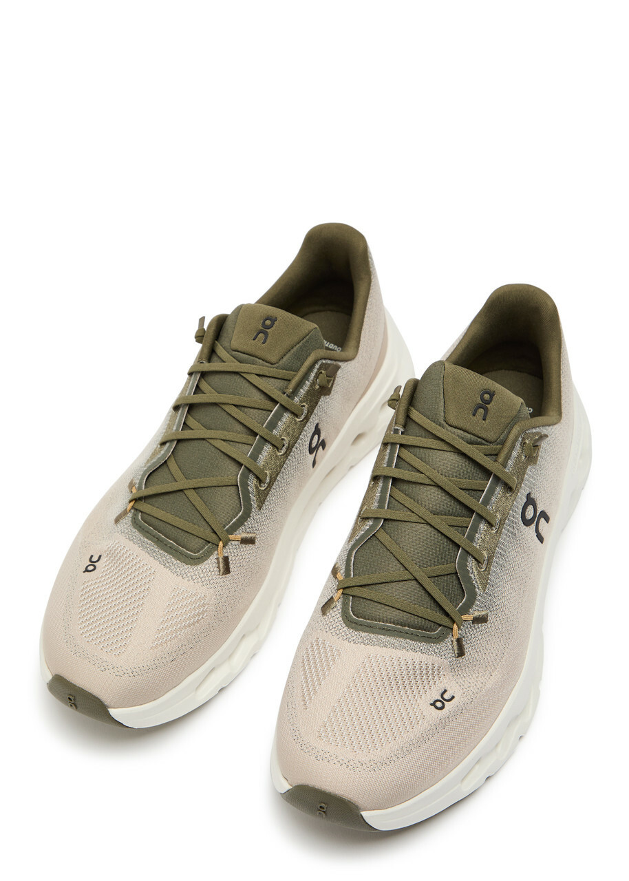 ON Cloudtilt Jacquard Mesh-knit Sneakers Green