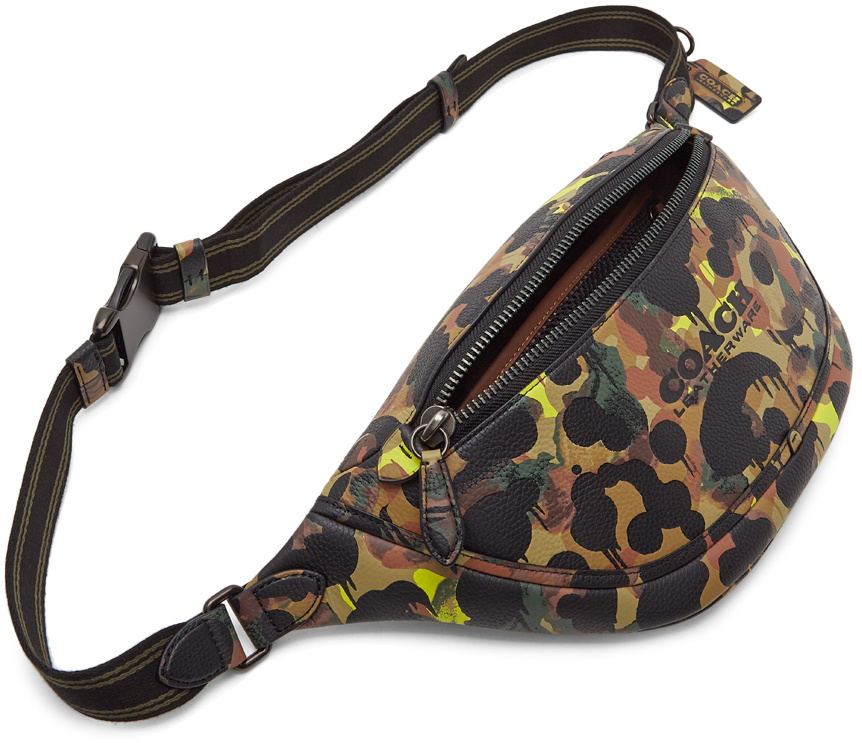 COACH Coach League Belt Bag With Camo Print In Multicolor Leather