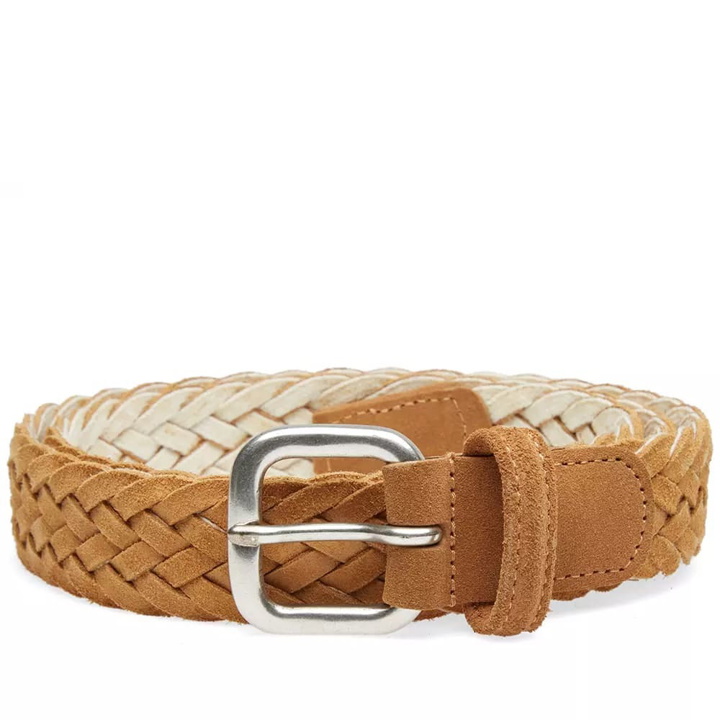 Photo: Anderson's Woven Suede Belt Brown