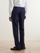 Paul Smith - Straight-Leg Wool-Blend Seersucker Suit Trousers - Blue