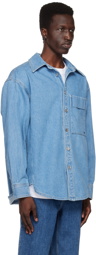 Wooyoungmi Blue Printed Denim Shirt