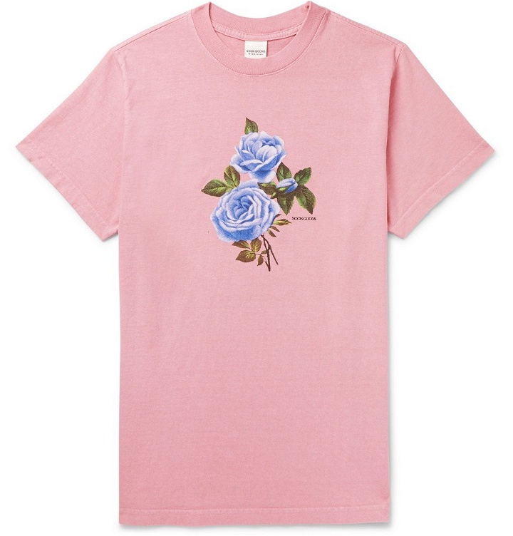Photo: Noon Goons - Floral-Print Cotton-Jersey T-Shirt - Pink