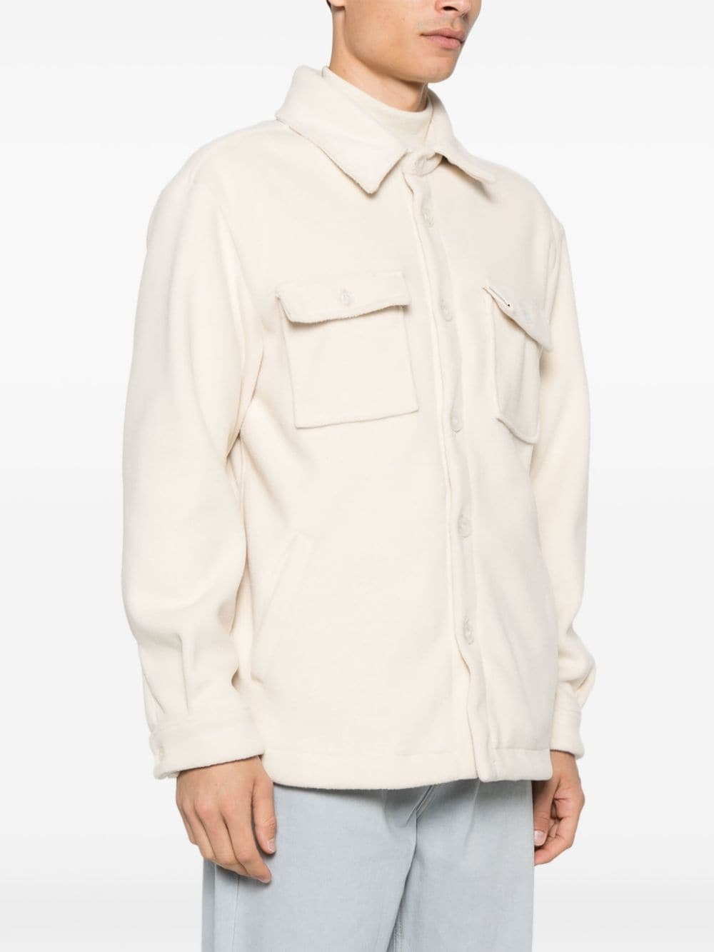 FAMILY FIRST - Brushed Effect Shirt Jacket