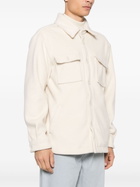 FAMILY FIRST - Brushed Effect Shirt Jacket