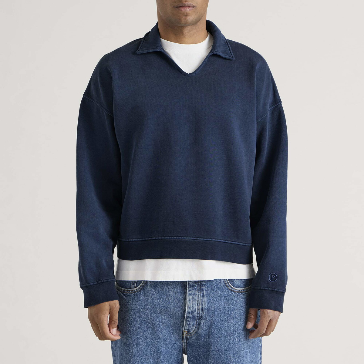Picante Men's Everyday Polo Sweatshirt in Navy