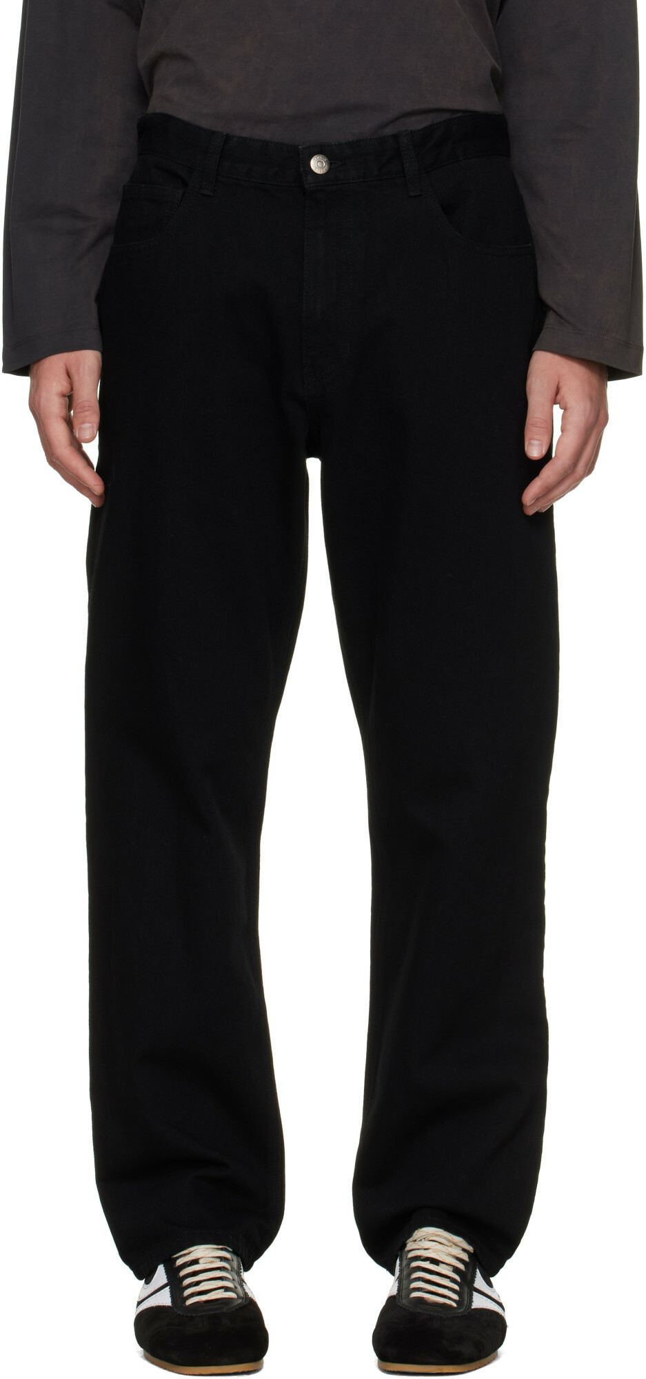 Solid Homme Black Slim Jeans