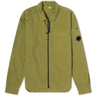 C.P. Company Men's Arm Lens Overshirt in Green Olive