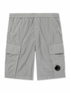 C.P. Company - Slim-Fit Straight-Leg Chrome-R Cargo Shorts - Gray