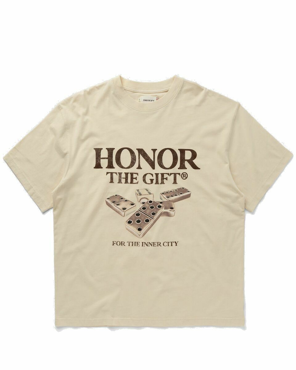 Photo: Honor The Gift Dominos Tee Beige - Mens - Shortsleeves