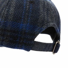 A.P.C. Men's Charlie Check Wool Cap in Heathered Grey/Blue