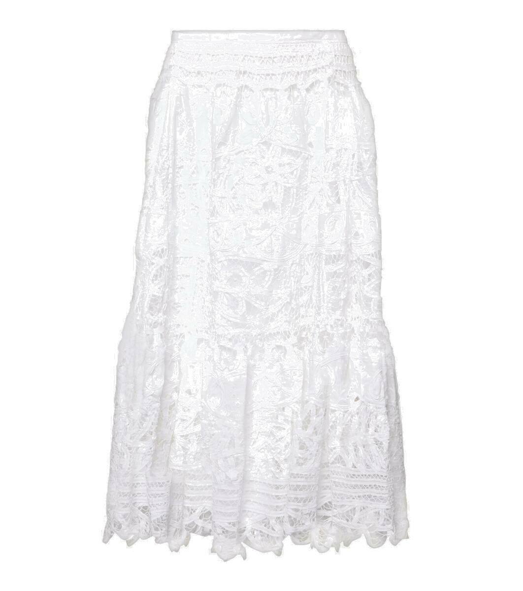 Polo Ralph Lauren Linen lace midi skirt Polo Ralph Lauren