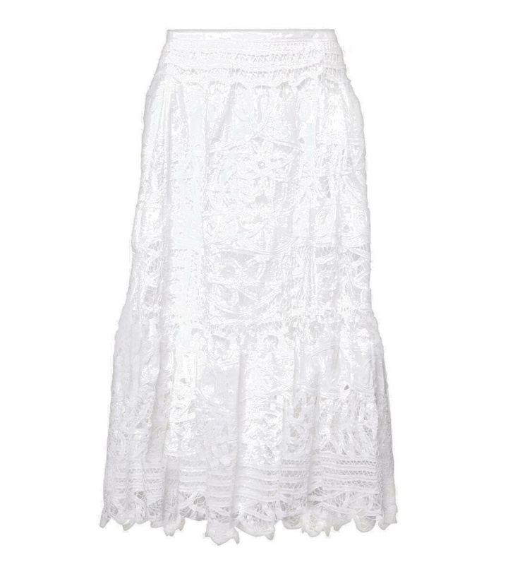 Photo: Polo Ralph Lauren Linen lace midi skirt