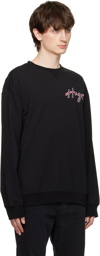 Hugo Black Embroidered Sweatshirt