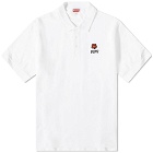 Kenzo Paris Men's Boke Flower Crest Classic Polo Shirt in White