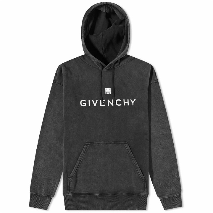 Photo: Givenchy Men's Archetype Logo Hoody in Grey