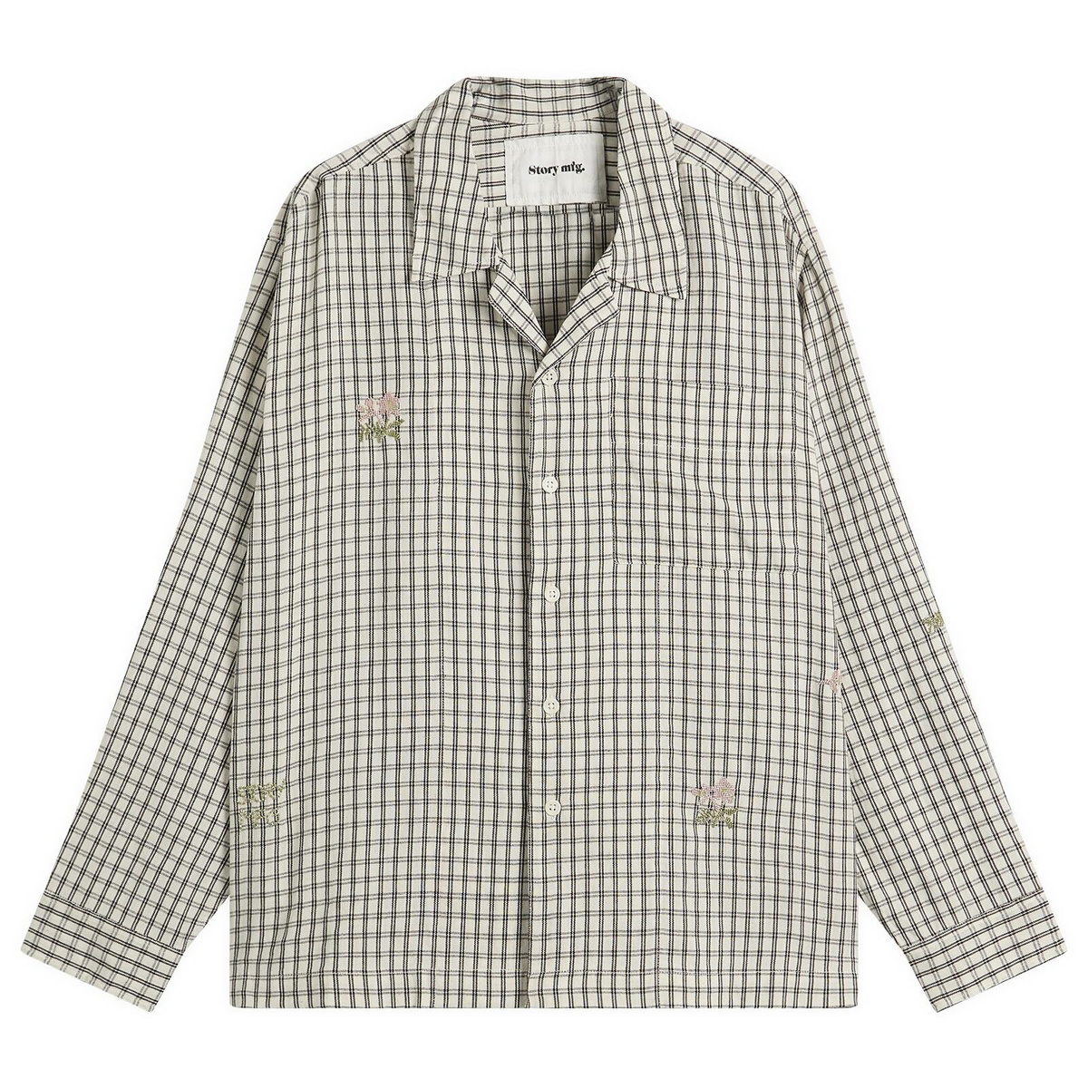 Story mfg. Women's Greeting Shirt in Interrupted Beads