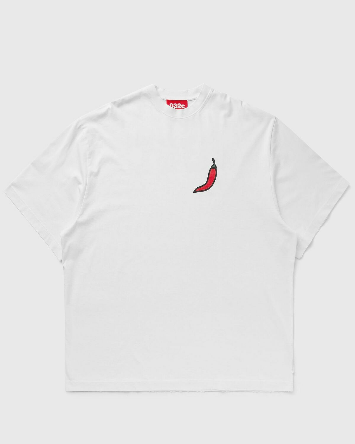 032c On Fire Oversized T Shirt White Shortsleeves