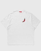 032c On Fire Oversized T Shirt White Shortsleeves