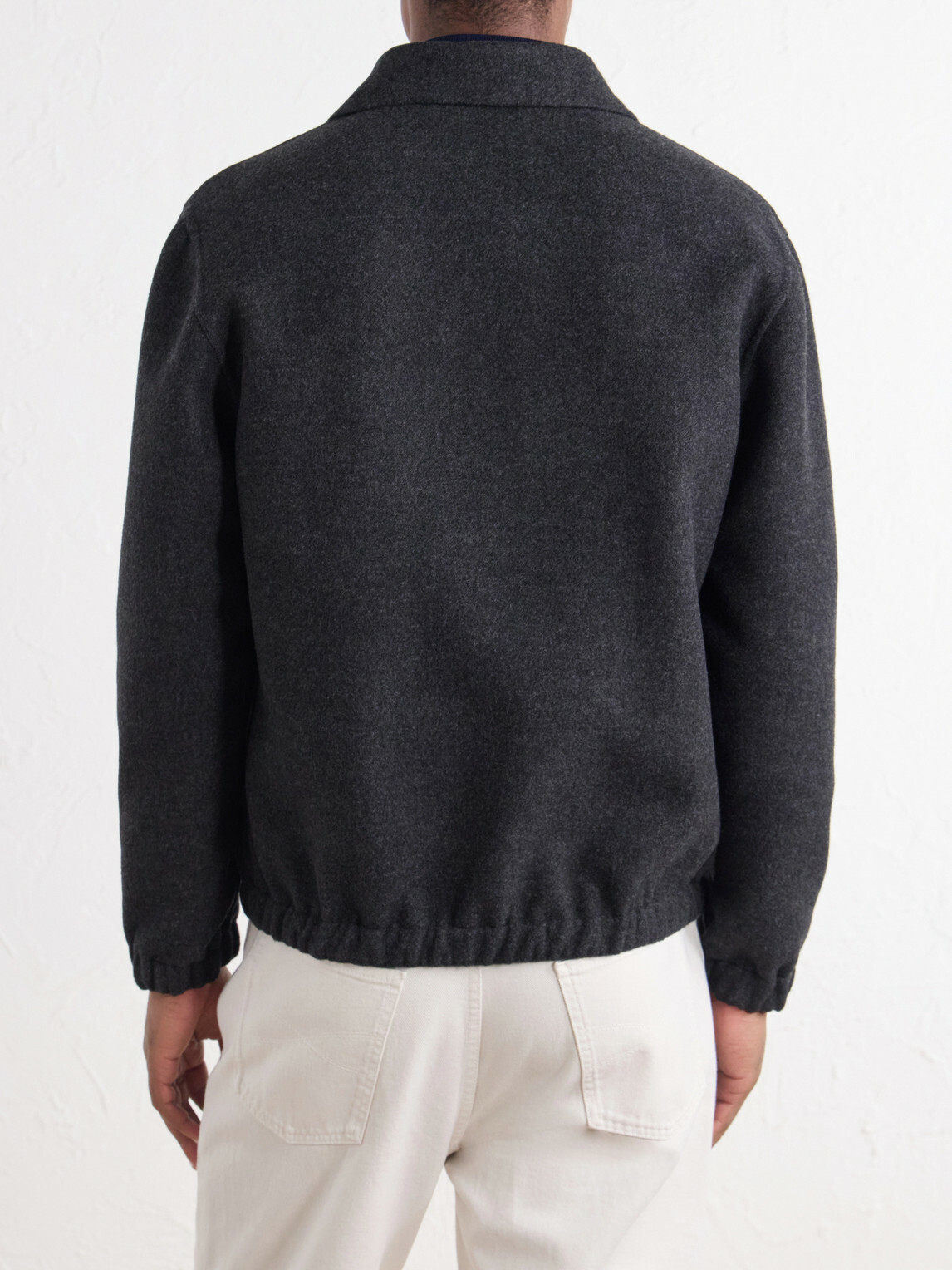 Eleventy - Wool Bomber Jacket - Gray