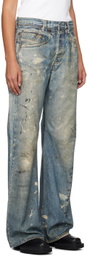 Acne Studios SSENSE XX Blue Painter Jeans