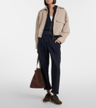Brunello Cucinelli Monili cotton-blend straight pants