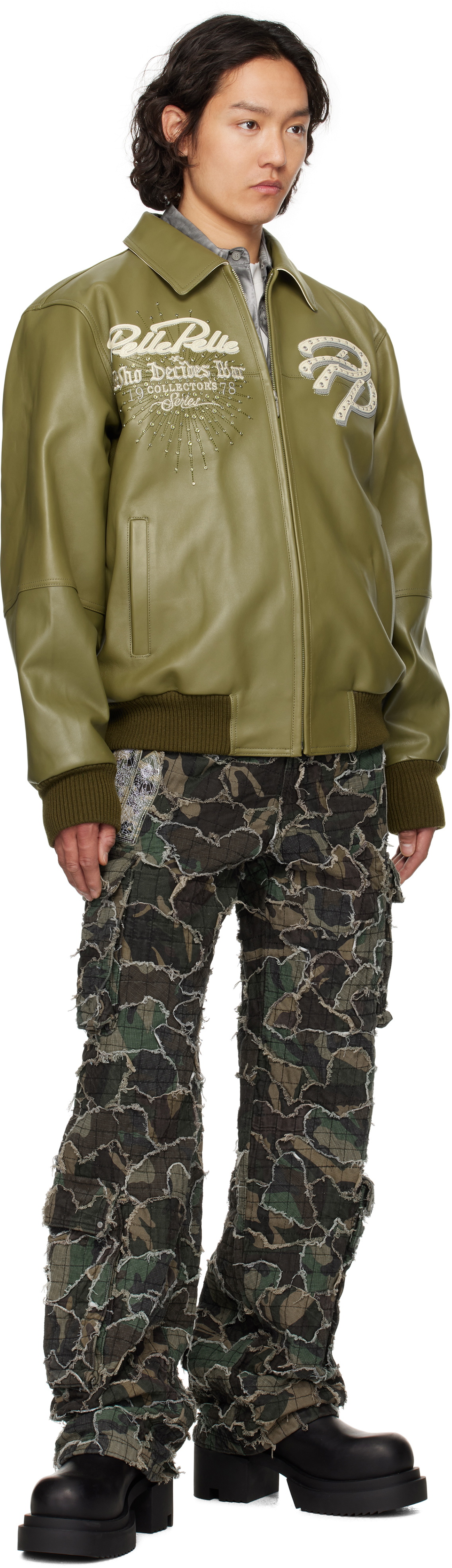 Who Decides War Khaki Washed Camo Cargo Pants