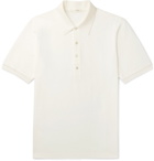 The Row - Noel Cotton-Piqué Polo Shirt - Off-white