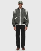 Kenzo Wool Varsity Jacket Silver Bomber Jackets