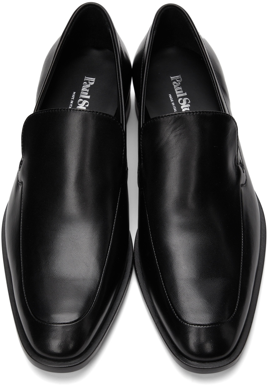 Paul Stuart Black Leather Nantes Loafers